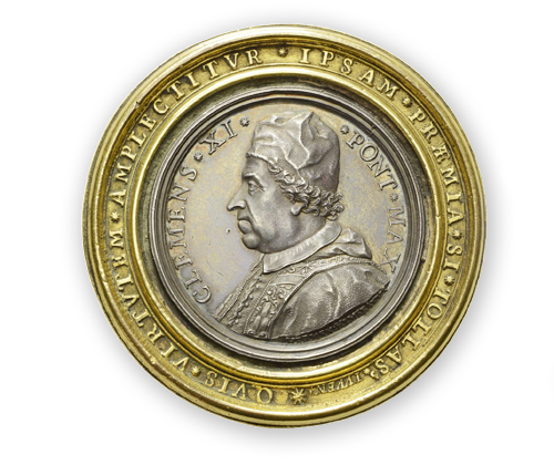 Preismedaille Papst Clemens XI., Rückseite