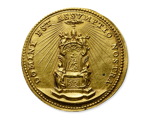 Gold medal of Pope Alexander VIII., back